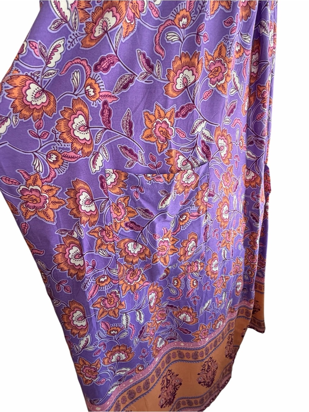 NWT Women's Floral Bohemia Swing Dress Sleeveless Flowy Loose Badydoll XXL - Picture 16 of 17